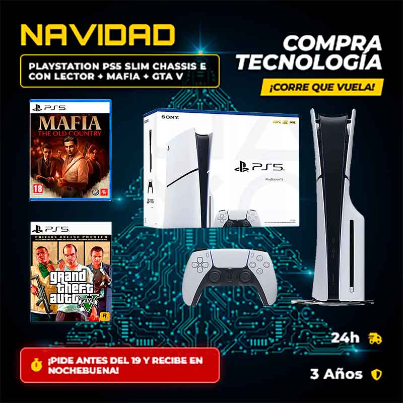 sony ps5 especial pack mavia+gta v mas unidad